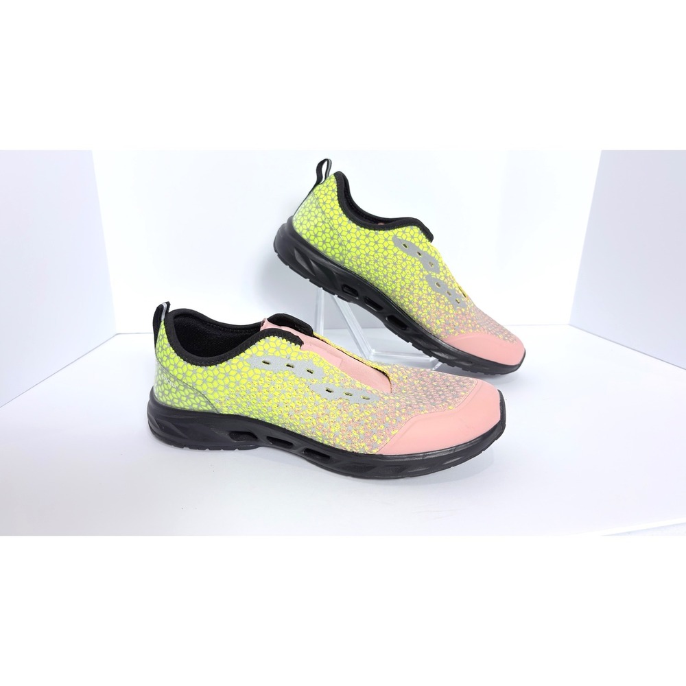 NEW Kricely Neon Yellow & Pink Running Shoes Size 10 Lightweight Non Slip